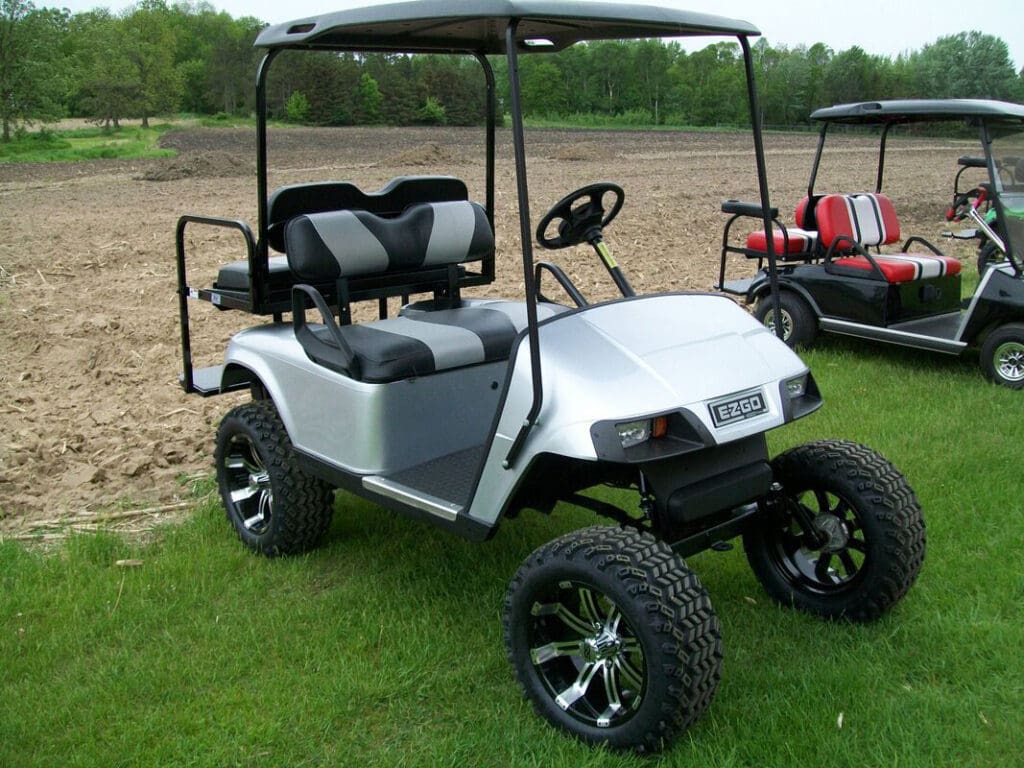 Silver Golf Cart